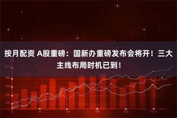按月配资 A股重磅：国新办重磅发布会将开！三大主线布局时机已到！